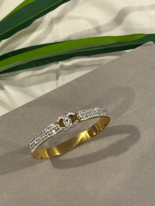 Eternal glow crystal cuff